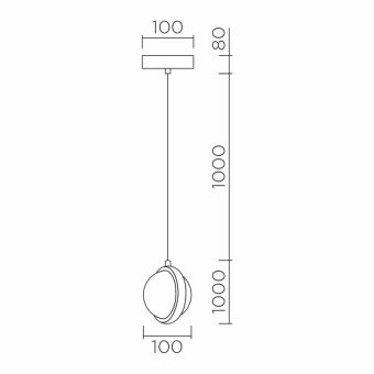 Подвесной светильник LED4U L7109-1 СR