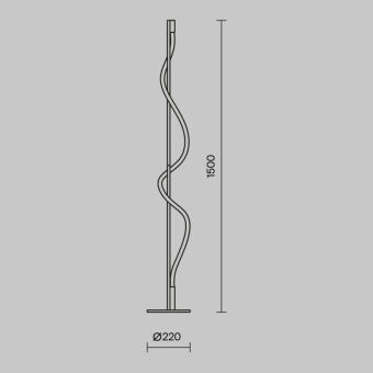 Торшер Maytoni MOD166FL-L15B3K