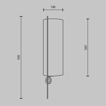 Бра Maytoni MOD437WL-02BG1