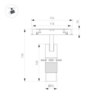 Светильник на шине Arlight 045067