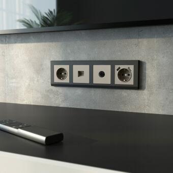 Розетка Werkel W1283004 дымчатый