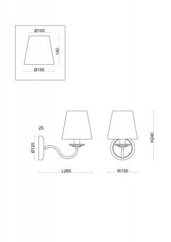 Бра Freya FR2027WL-01BS