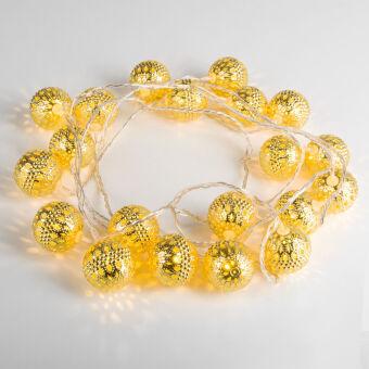 Светодиодная нить Eurosvet 400-003 золото/теплый белый с эффектом мерцания 2,