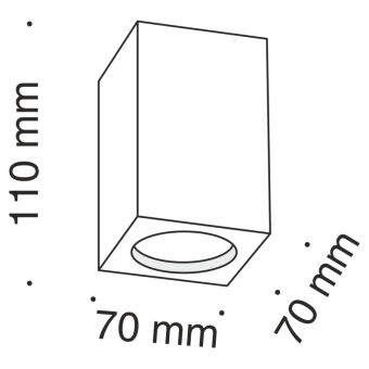 Накладной светильник Maytoni Technical C005CW-01W