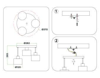 Накладной светильник Ambrella Light TR8121