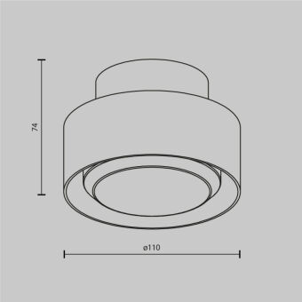 Накладной светильник Maytoni Technical C092CL-GX53-B