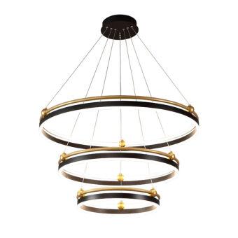 Каскадная люстра Crystal Lux FERNANDO SP158W LED BLACK/GOLD