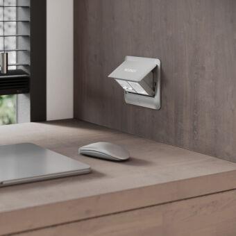 Лючки для розеток Werkel W8074065 серебряный