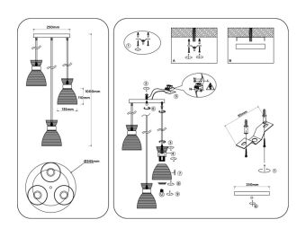 Подвесной светильник Ambrella Light TR3402