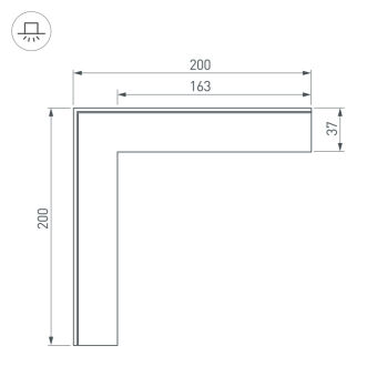 Соединитель профиля Arlight 030105