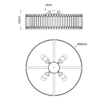 Накладная люстра Escada 2116/4