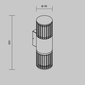 Светильник настенный Maytoni O492WL-02GF