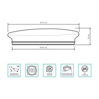 Накладной светильник Gauss 995438224