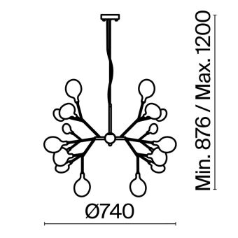 Подвесная люстра Freya FR5049PL-27G