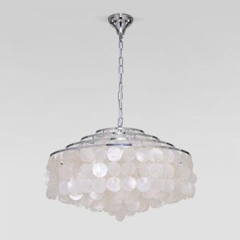 Подвесная люстра Eurosvet 3535/6 хром/перламутр Smart