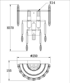 Бра Fluorite FL1063-3W
