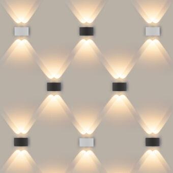 Светильник настенный Elektrostandard 1555 TECHNO LED TWINKY DOUBLE серый