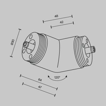 Коннектор Maytoni Technical CA018LWC-B