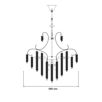Подвесная люстра Escada 2108/8P