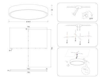 Накладной светильник Ambrella Light FV5539