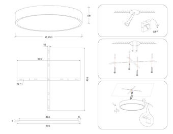 Накладной светильник Ambrella Light FV5533