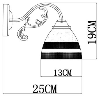 Бра ARTE Lamp A7072AP-1WG