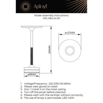 Настольная лампа APLOYT APL.064.24.05