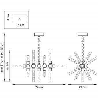 Подвесная люстра Lightstar 740114