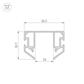 Профиль для шинопроводов Arlight 056188
