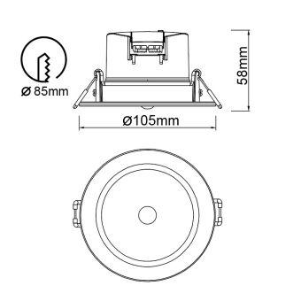 Встраиваемый светильник Mantra 8850