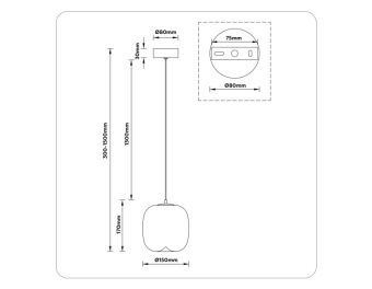 Подвесной светильник Ambrella Light LH11092