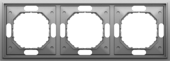 Рамка 3-я, серый графит, серия S08