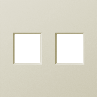 Накладка 2-я для розеток RJ45, TV, SAT, шампань, серия A07