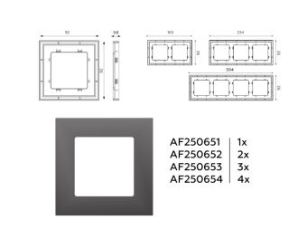 Рамка Ambrella Volt AF250654
