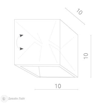 Светильник настенный ARTE Lamp A1414AL-1WH