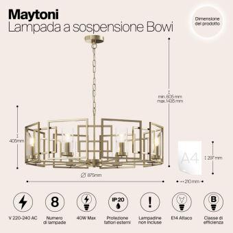 Подвесная люстра Maytoni H009PL-08G