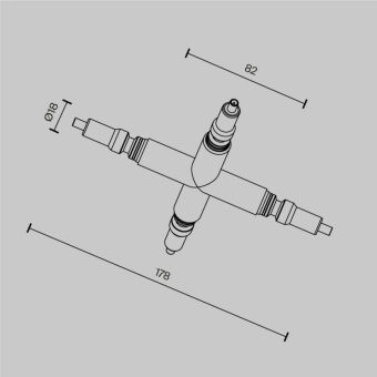 Коннектор Maytoni Technical CA008TX-B