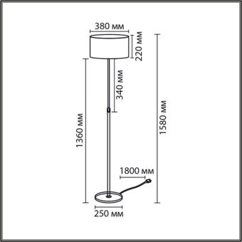 Торшер LUMION 8358/1F