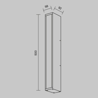 Светильник настенный Maytoni O571WL-L20B3K