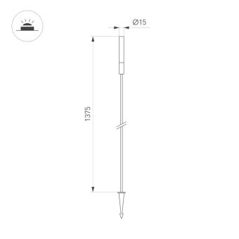 Грунтовый светильник Arlight 050684