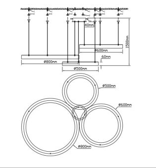 Подвесная люстра Fluorite FL1030-30PW