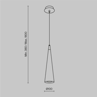 Подвесной светильник Maytoni Technical P318-PL-01-W