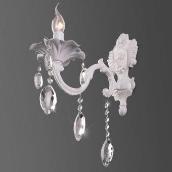 Бра Eurosvet 10108/1 белый/прозрачный хрусталь Strotskis