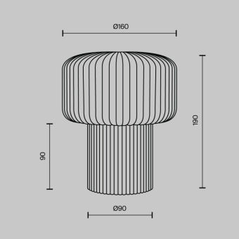 Настольная лампа Maytoni MOD404TL-01GR