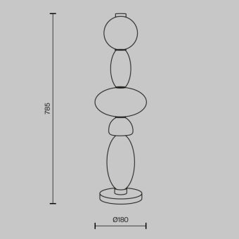 Настольная лампа Maytoni MOD297TL-L24BS3K