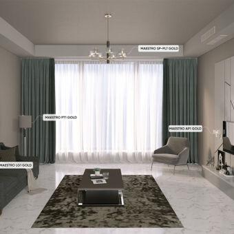 Люстра на штанге Crystal Lux MAESTRO SP-PL7 GOLD