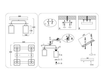 Накладной светильник Ambrella Light TR3033246