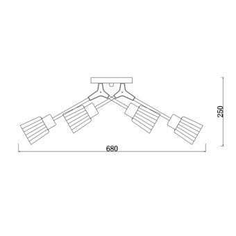 Накладная люстра Escada 1137/6P