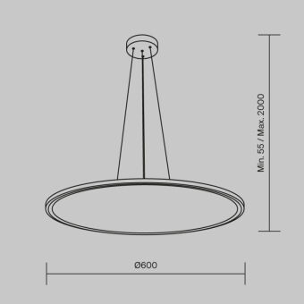 Подвесной светильник Maytoni MOD057PL-L54W4K