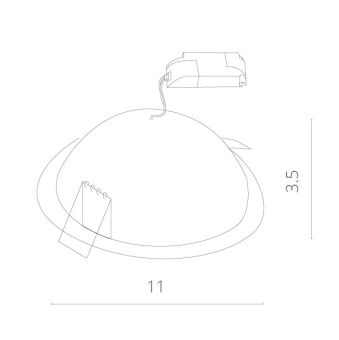 Встраиваемый светильник ARTE Lamp A7008PL-1WH